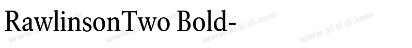 RawlinsonTwo Bold字体转换